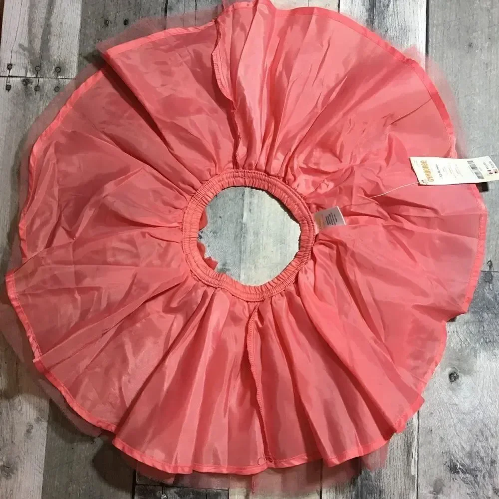 Gymboree peach tutu flower skirt